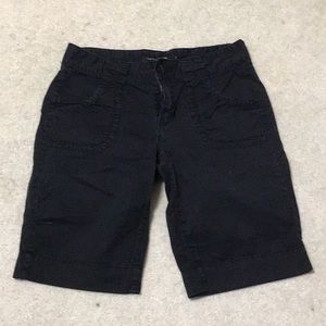 CALVIN KLEIN BLACK KHAKI BERMUDAS